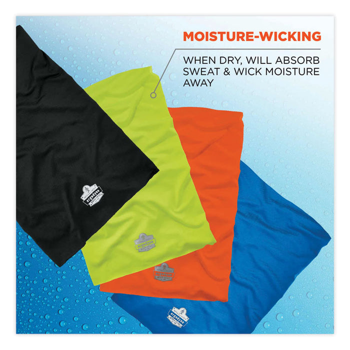 Chill-Its 6487 Cooling Performance Knit Multi-Band, Polyester/Spandex, One Size Fits Most, Hi-Vis Orange