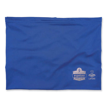 Chill-Its 6489 2-Layer Cooling Performance Knit Multi-Band, Polyester/Spandex, Small/Medium, Blue