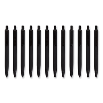 Cambria Soft Touch Mechanical Pencil, 0.7 mm, HB (#2), Black Lead, Black Barrel, 12/Pack