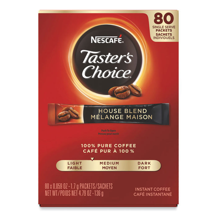 Taster's Choice Stick Pack, House Blend, 80/Box