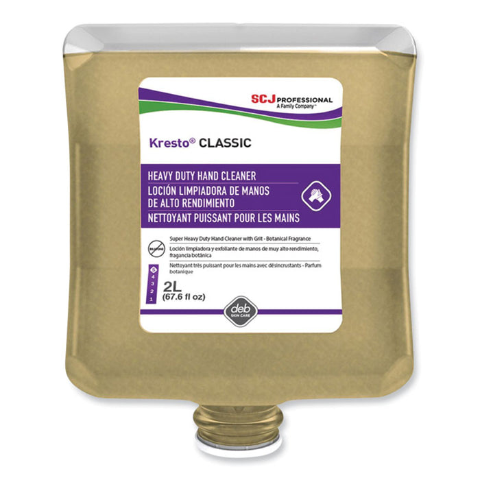 Kresto Classic Heavy Duty Hand Cleaner Manual Cartridge Refill, Fougere Scent, 2 L, 4/Carton