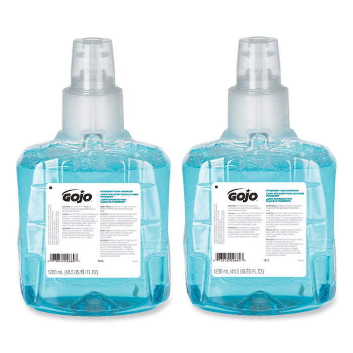 Pomeberry Foam Handwash Refill, For LTX-12 Dispenser, Pomegranate Scent, 1,200 mL, 2/Carton