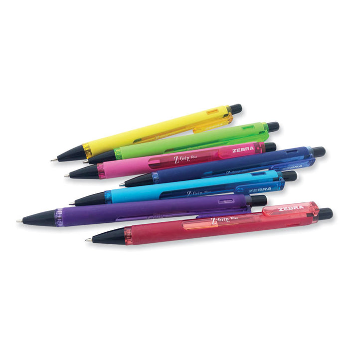 Z-Grip Plus Mechanical Pencil, 0.7mm, HB (#2), Black Lead, Assorted Barrel Colors, 3/Pack