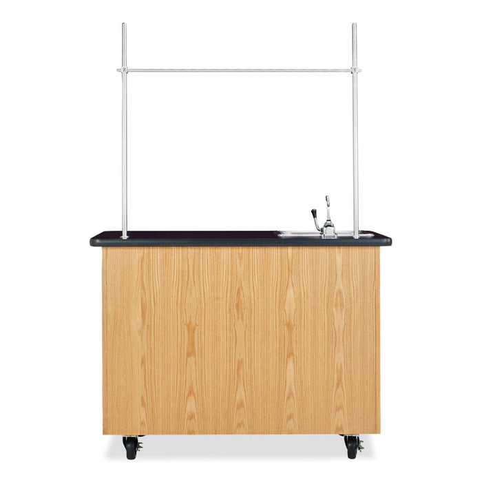 Economy Mobile Lab Table, Rectangular, 48w x 24d x 36h, Black