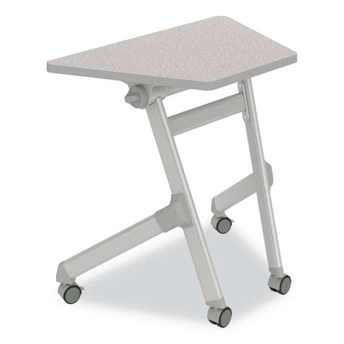 Learn Nesting Trapezoid Desk, 32.83" x 22.25" to 29.5", Gray