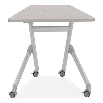 Learn Nesting Trapezoid Desk, 32.83" x 22.25" to 29.5", Gray
