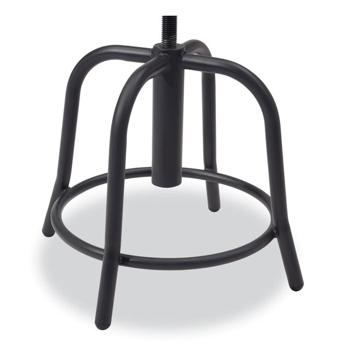 6800 Series Height Adjustable Metal Seat Stool, Supports Up to 300 lb, 18" to 24" Seat Height, Persian Blue Seat/Black Base