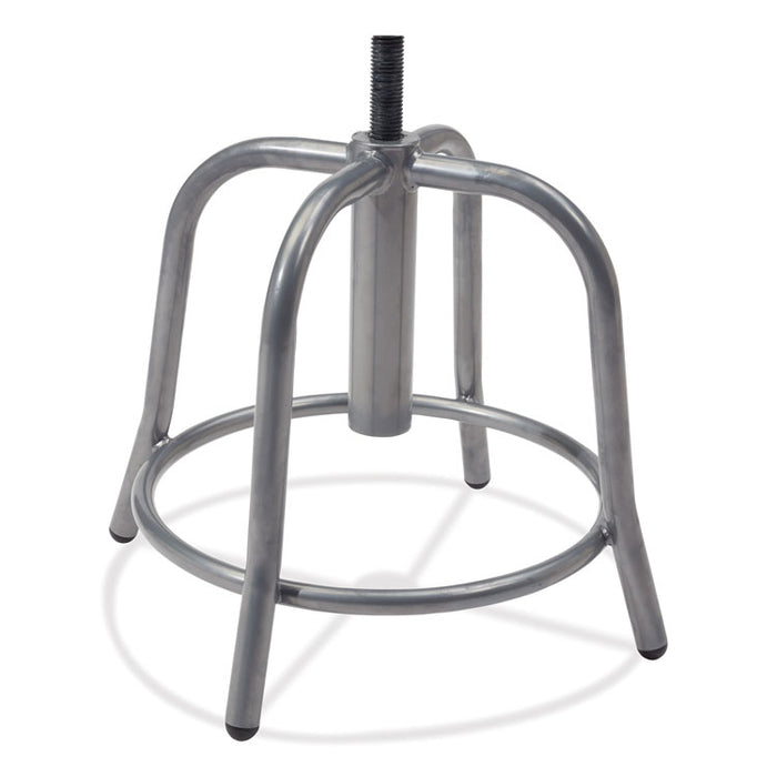 6800 Series Height Adjustable Metal Seat Stool, Supports Up to 300 lb, 18" to 24" Seat Height, Blueberry Seat, Gray Base