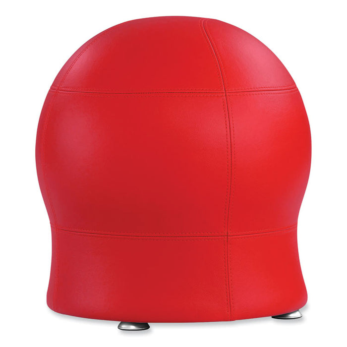 Zenergy Ball Chair, Backless, Supports Up to 250 lb, Red Vinyl