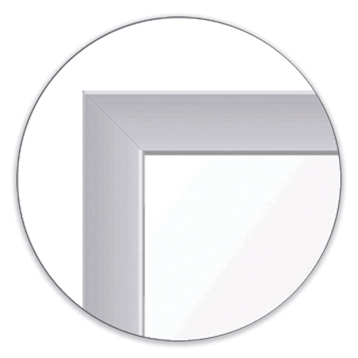 Non-Magnetic Whiteboard with Aluminum Frame, 48" x 35.81", White Surface, Satin Aluminum Frame