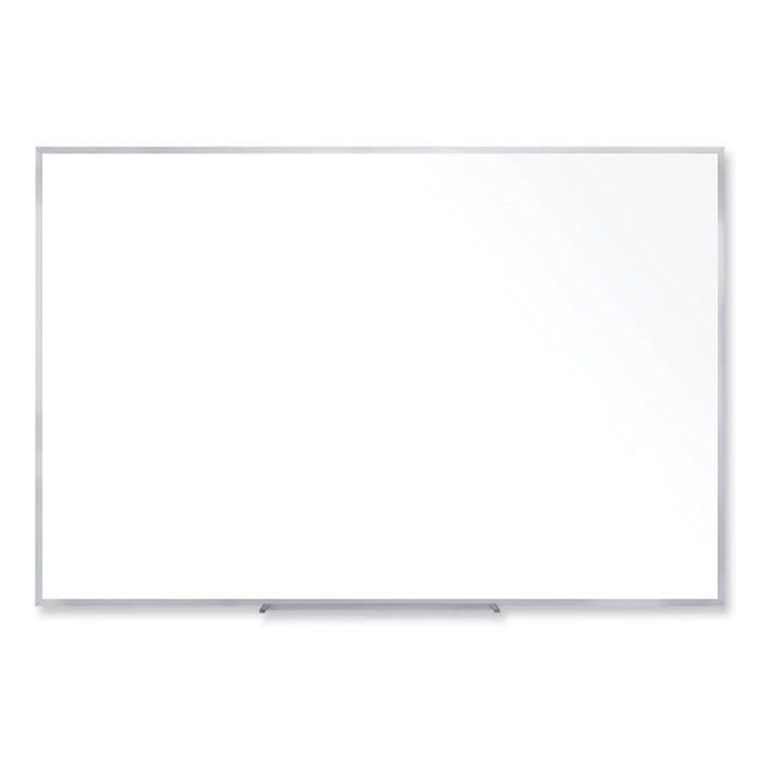 Non-Magnetic Whiteboard with Aluminum Frame, 60.63" x 48.47", White Surface, Satin Aluminum Frame