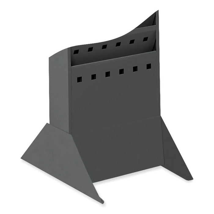 Steel Base for Magazine Rack, 10w x 14d x 5.25h, Black