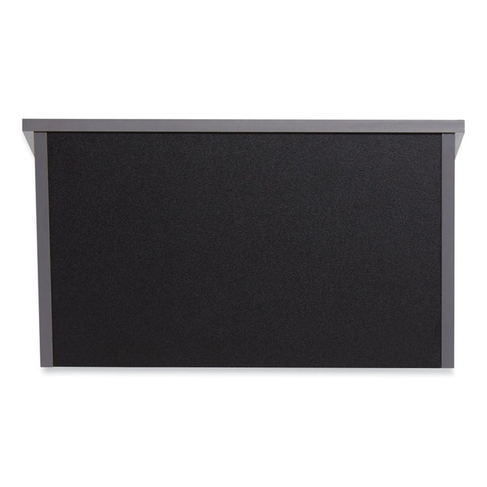 Tabletop Lectern, 23.75 x 19.87 x 13.75, Black