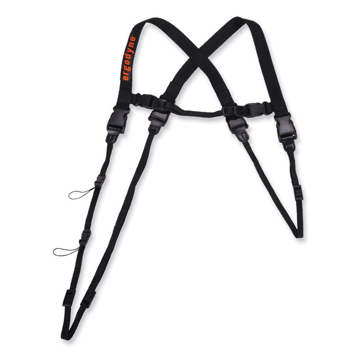 Squids 3132 Barcode Scanner Lanyard Harness, Large: 20" Arm Strap, 43" Long Lanyard Strap, Black
