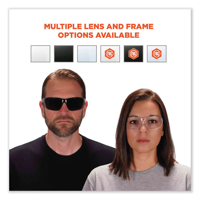 Skullerz Vali Frameless Safety Glasses, Fog-Off Technology, Frameless, Clear Single Lens