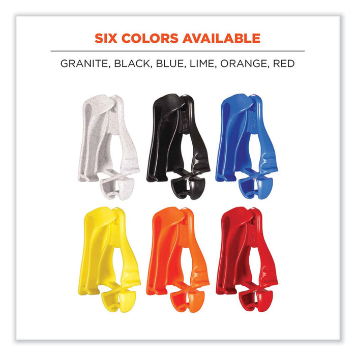 Squids 3405 Belt Clip Glove Clip Holder, 1 x 1 x 6, Acetal Copolymer, Blue