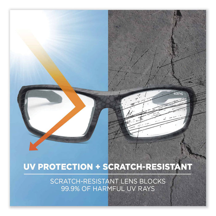 Skullerz Odin Safety Glasses, Fog-Off Technology, Kryptek Typhon Full Frame, Clear Dual Lens