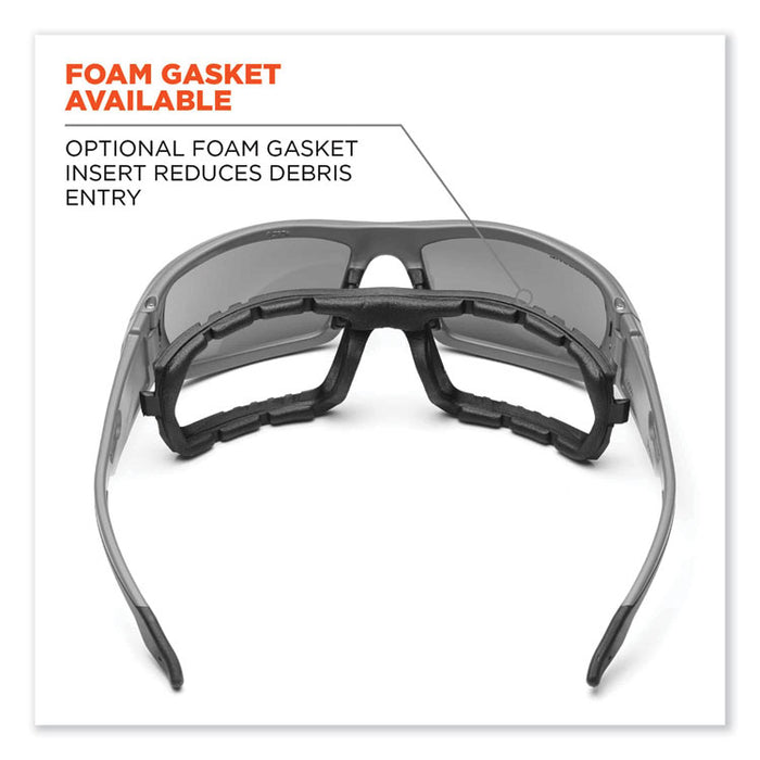 Skullerz Odin Safety Glasses, Black Full Frame, Polarized Copper Dual Lens
