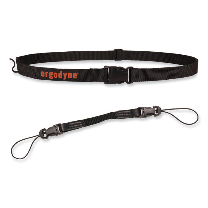 Squids 3135 Barcode Scanner Belt with Hook + Adaptor Strap, Large: 48" to 80" Long, Black