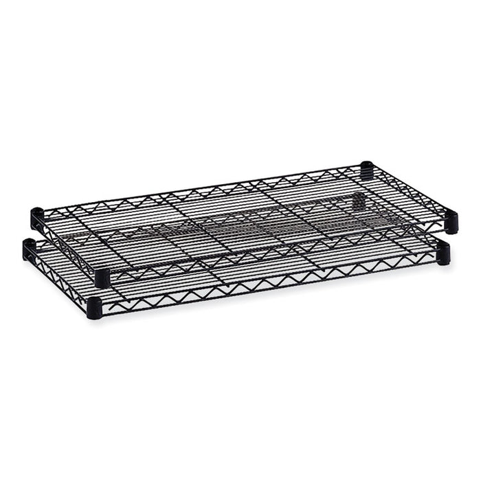 Commercial Extra Shelf Pack, 48w x 18d x 1h, Steel, Black, 2/Pack