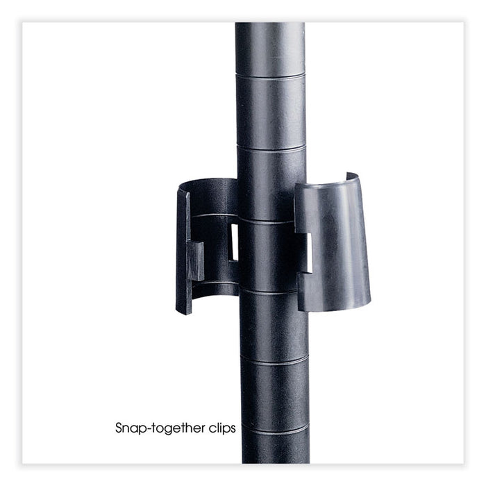 Commercial Extra Shelf Pack, 48w x 18d x 1h, Steel, Black, 2/Pack