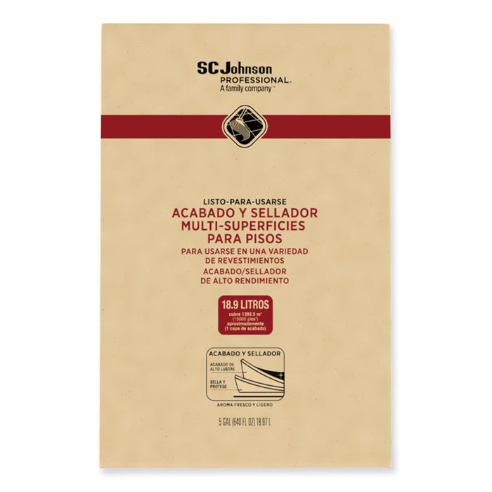 Ready-To-Use Multi-Surface Floor Finish Plus Sealer, 5 gal Bag-in-Box