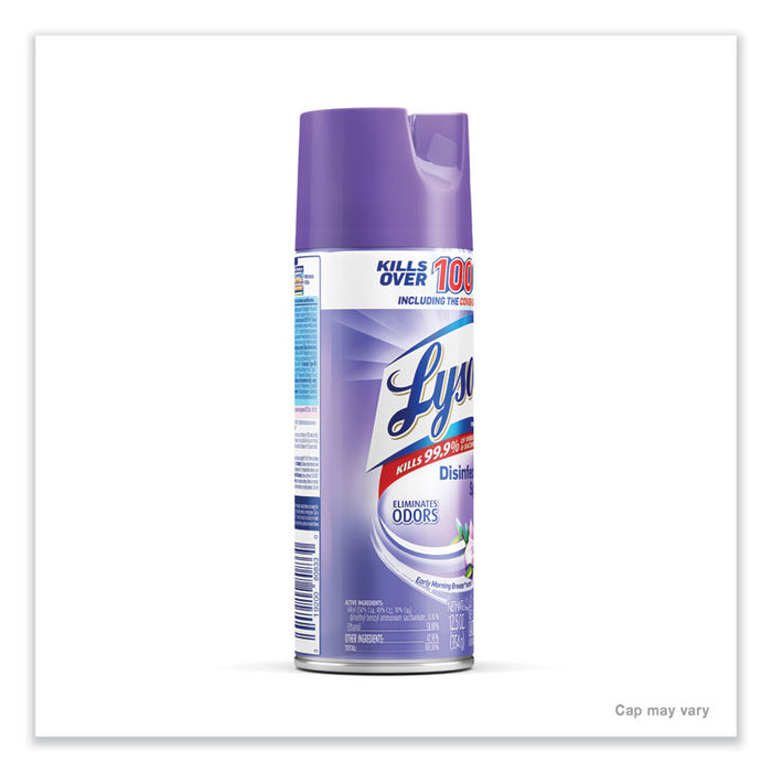 Disinfectant Spray, Early Morning Breeze Scent, 12.5 oz Aerosol Spray, 12/Carton