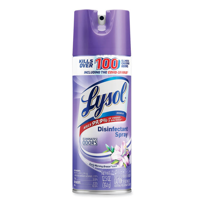 Disinfectant Spray, Early Morning Breeze, Scent, 12.5 oz Aerosol Spray