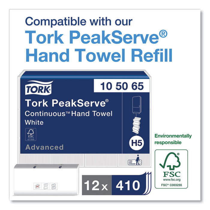 PeakServe Continuous Hand Towel Dispenser, 14.44 x 3.97 x 19.3, Black