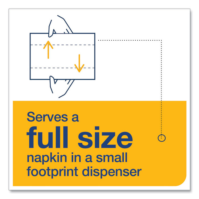 Xpressnap Fit Interfold Dispenser Napkins, 2-Ply, 6.5 x 8.39, White, 120/Pack, 36 Packs/Carton