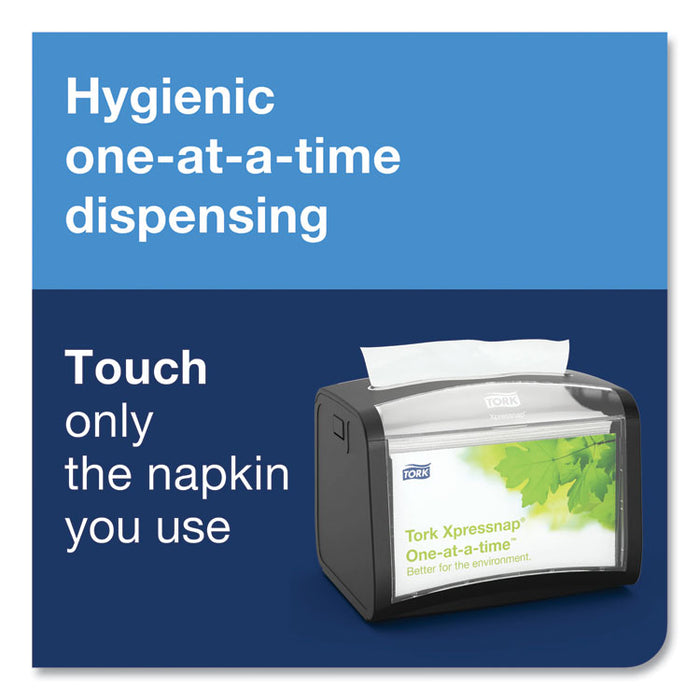 Xpressnap Interfold Dispenser Napkins, 1-Ply, Bag-Pack, 13 x 8.5, White, 6,000/Carton