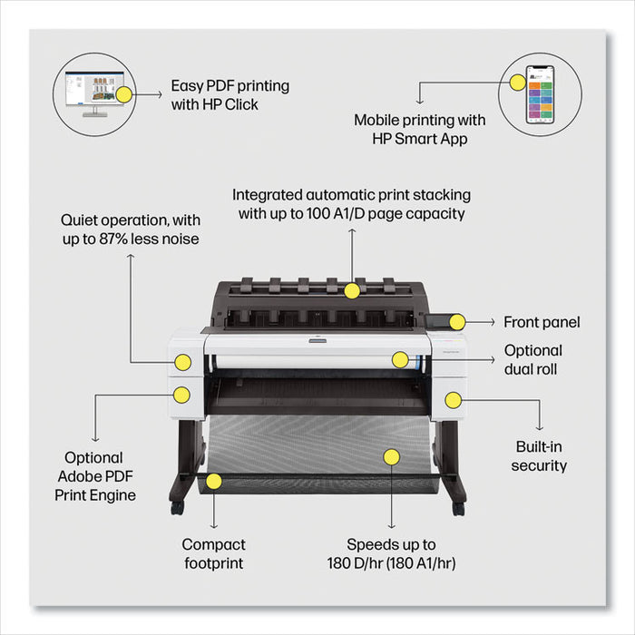 DesignJet T1600 36" Wide Format Inkjet Printer