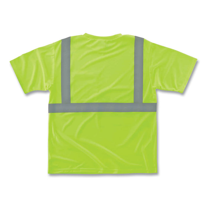 GloWear 8289 Class 2 Hi-Vis T-Shirt, Lime, X-Small