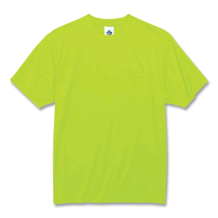GloWear 8089 Non-Certified Hi-Vis T-Shirt, 2X-Large, Lime