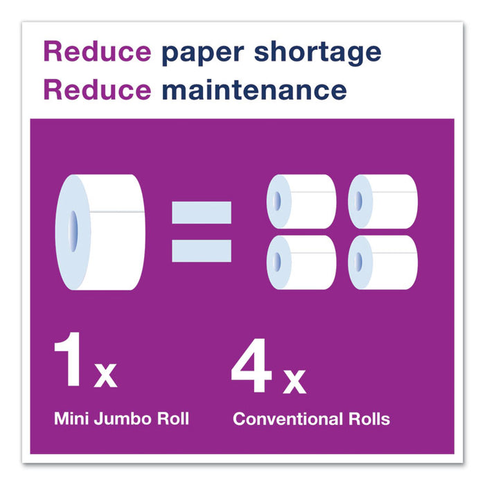 Advanced Jumbo Bath Tissue, Septic Safe, 1-Ply, 3.48" x 1,200 ft, White, 12 Rolls/Carton