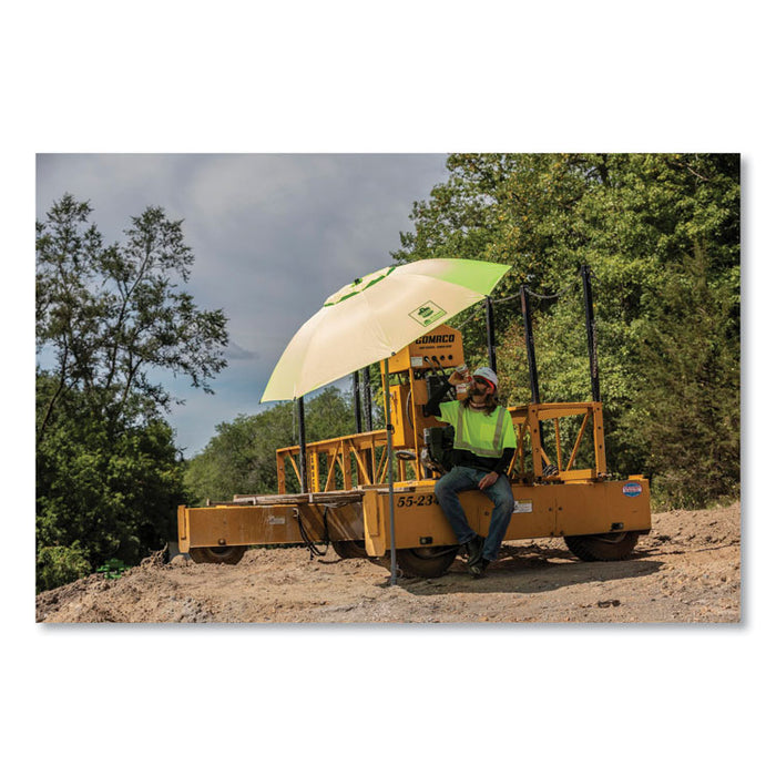 GloWear 8289BK Class 2 Hi-Vis T-Shirt with Black Bottom, 4X-Large, Lime