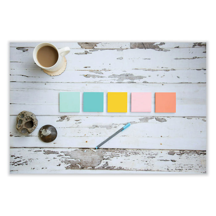 Original Pop-up Refill, 3" x 3", Beachside Cafe Collection Colors, 100 Sheets/Pad, 6 Pads/Pack