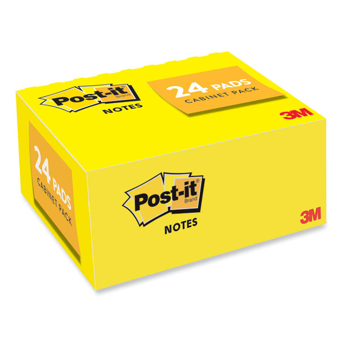 Original Pads in Canary Yellow, 1.38" x 1.88", Value Pack, 100 Sheets/Pad, 24 Pads/Pack