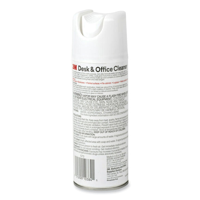 Desk and Office Spray Cleaner, Unscented, 15 oz Aerosol Spray