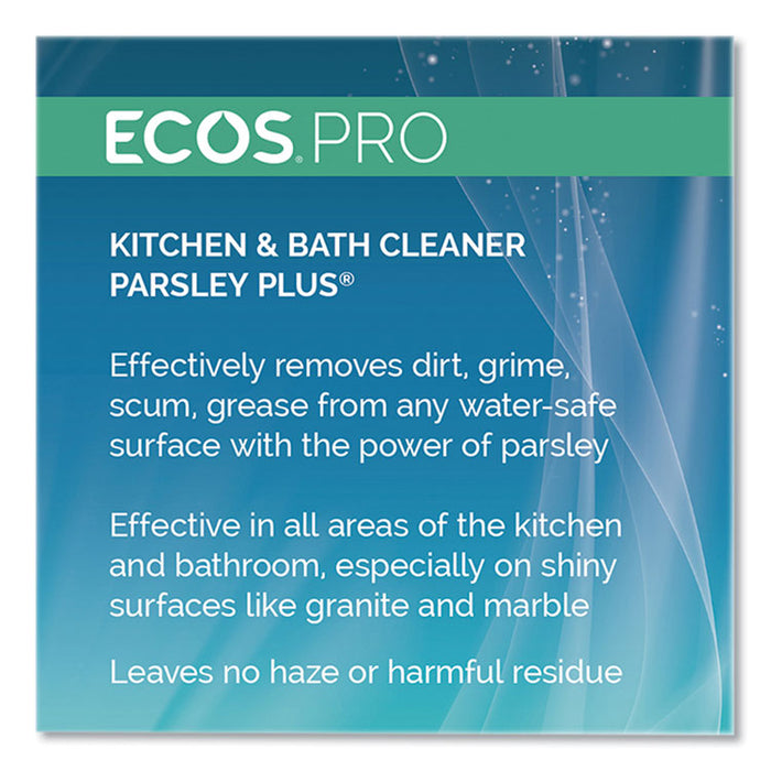 Parsley Plus All-Purpose Kitchen and Bathroom Cleaner, Herbal Scent, 1 gal Bottle