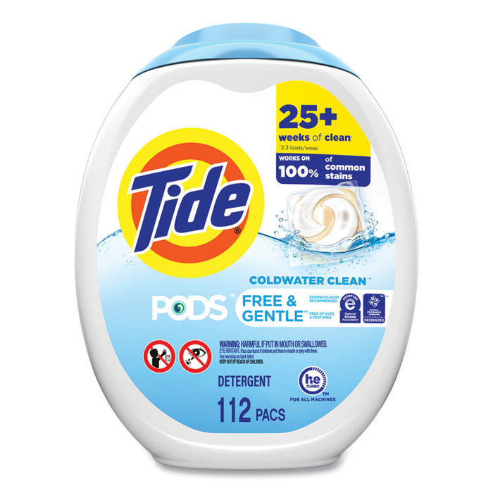 PODS, Free and Gentle, Unscented, 112 Pods/Pack