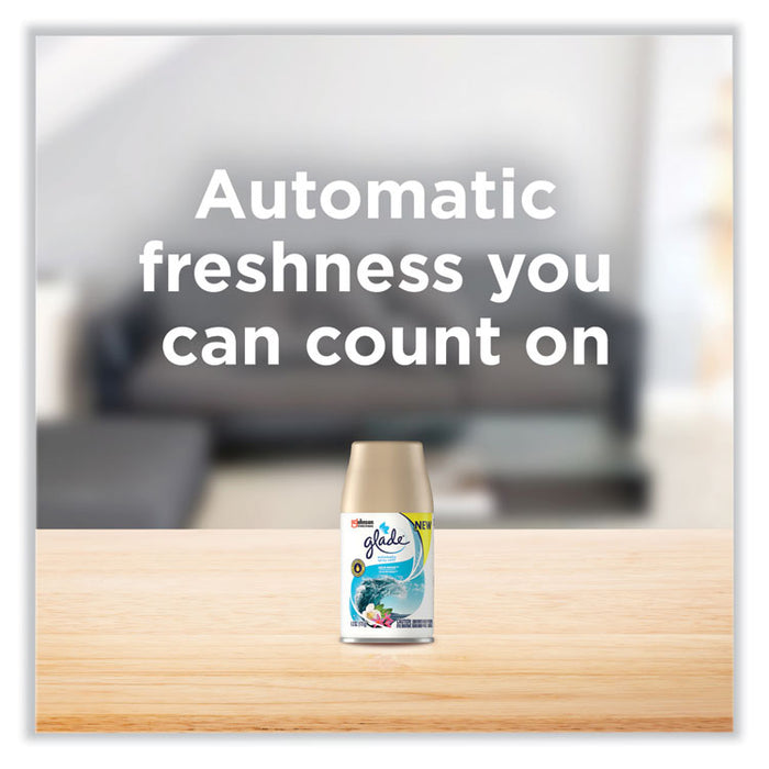 Automatic Air Freshener, Aqua Waves, 6.2 oz Spray Can, 4/Carton