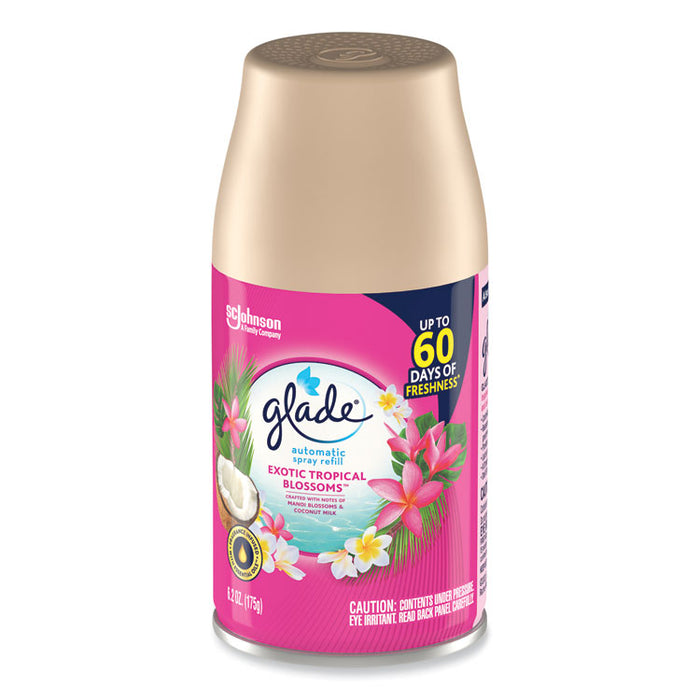 Automatic Air Freshener, Exotic Tropical Blossoms, 6.2 oz Spray Can, 4/Carton