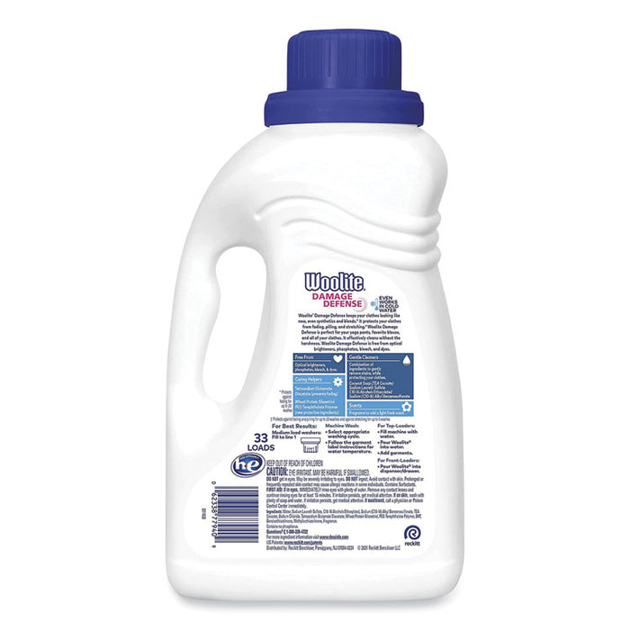 Damage Defense Laundry Detergent, Light Floral Scent, 50 oz Bottle, 6/Carton