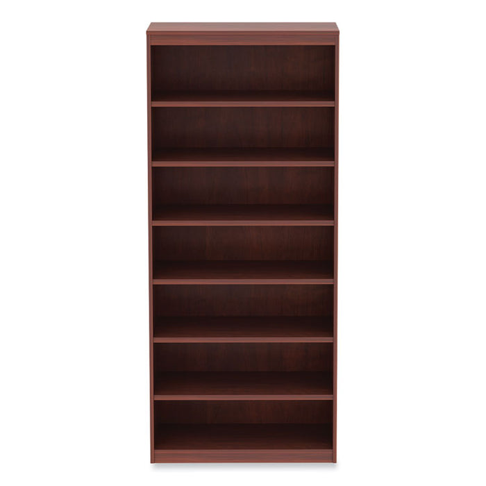 Alera Valencia Series Square Corner Bookcase, Seven-Shelf, 35.63w x 11.81d x 83.86h, Cherry