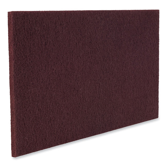 Surface Preparation Pad Plus, 18 x 12, Maroon, 5/Carton