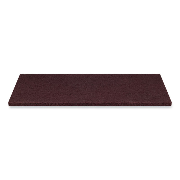 Surface Preparation Pad Plus, 18 x 12, Maroon, 5/Carton