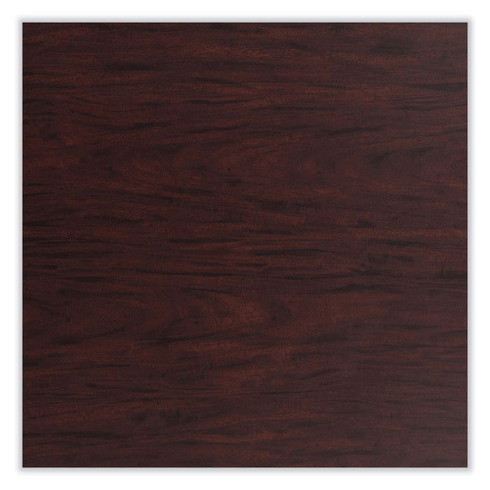 Cafe Table, 36" Diameter x 36h, Round Top/Base, Mahogany Top, Black Base