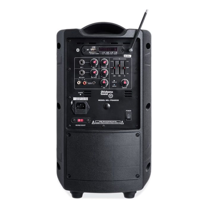 Wireless PA System with Wireless Tie Clip Microphone, 40 W, Black