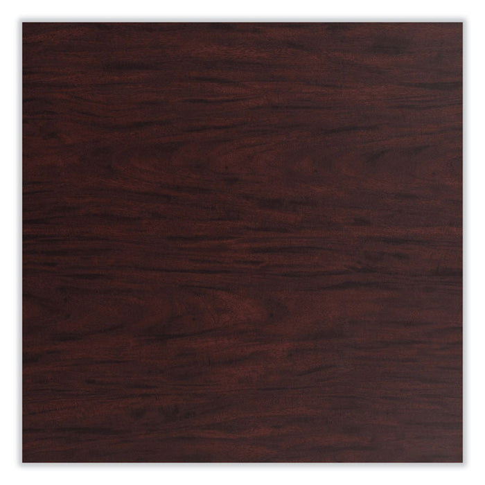 Cafe Table, 36" Diameter x 42h, Round Top/Base, Mahogany Top, Black Base